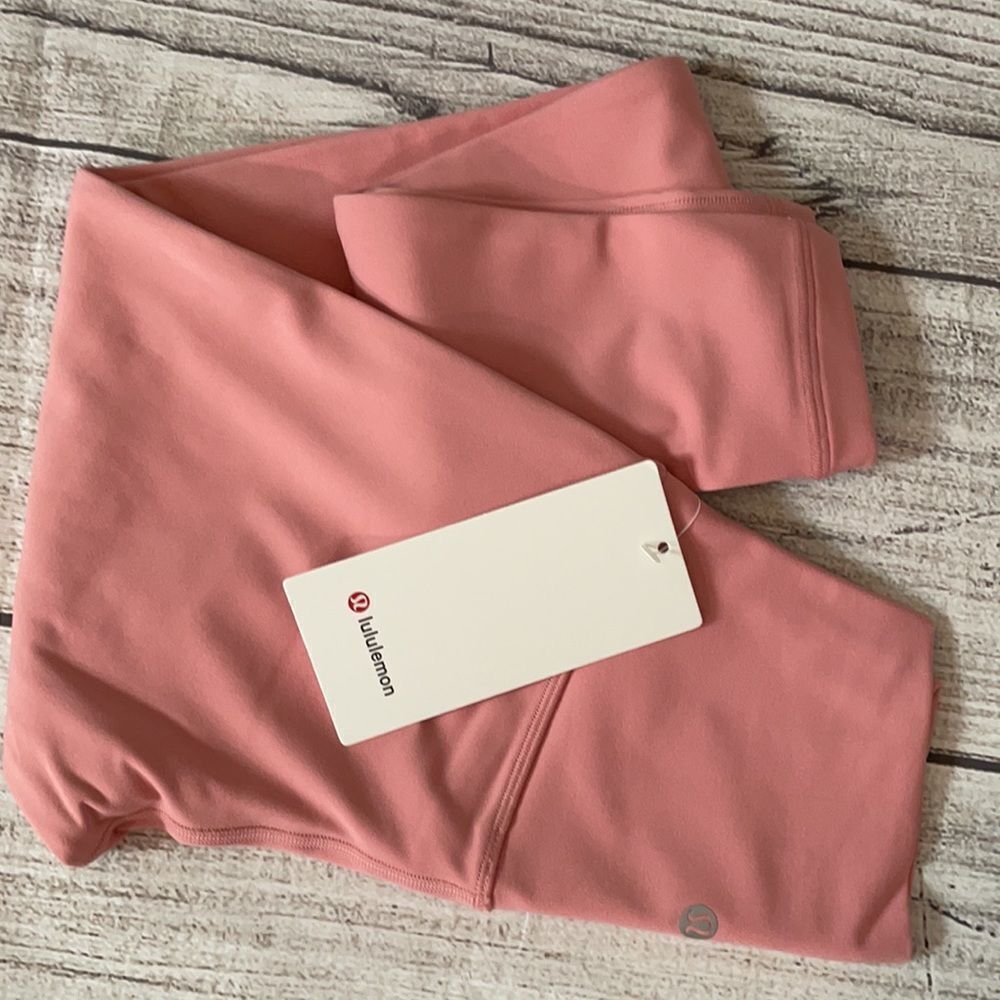 NWT lululemon Align Leggings 25” PANT PINK PUFF PINK SIZE 4 HIGH RISE PERFECT - Picture 5 of 11